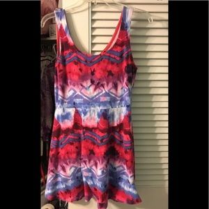 Express Multicolor Tribal Dress Size L